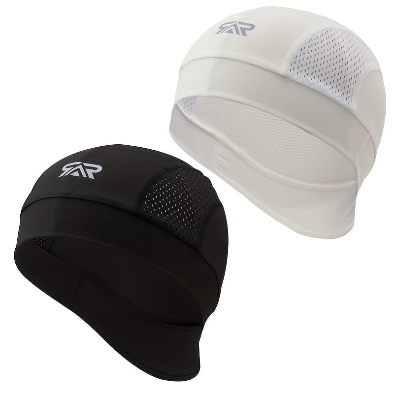 2pcs, Summer Cooling Breathable Caps, Sweat-wicking Helmet Liners, Cycling Running Sports Hats Head Wraps Accessories Shop Online at Dubai Trades 2