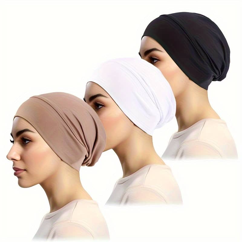 2pcs/3pcs Tube Undercaps Basic Monochrome Base Caps Inner Caps For Hair Loss Clothing, Shoes & Jewelry Shop Online at Dubai Trades 2