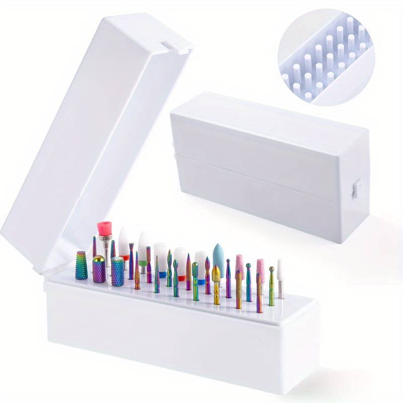 30pcs Nail Drill Bits Ceramic Cuticle Efile Tungsten Carbide Milling Cutter For Manicure Remover Acrylic Gel Nail Tools With Storage Box Beauty & Personal Care Shop Online at Dubai Trades 2