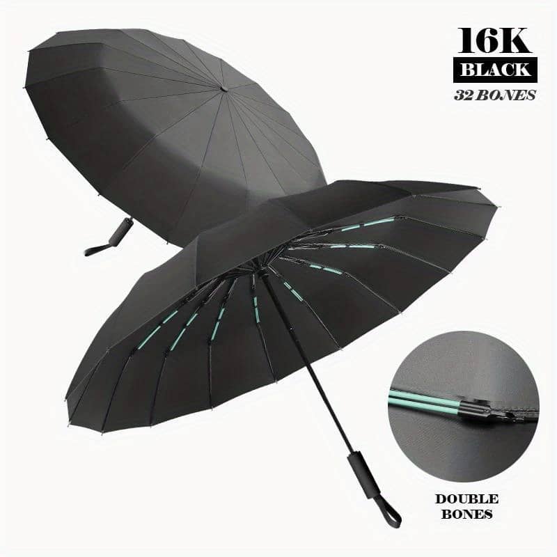 32 Ribs Large Automatic Umbrella, Portable Windproof Business Folding Umbrellas, Rain Or Shine Dual-use Umbrella Clothing, Shoes & Jewelry Shop Online at Dubai Trades 2