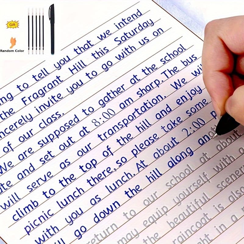 3d English Calligraphy Practice Book – Reusable Handwriting Copybook With Full Alphabet & Words For Use Education & Crafts Shop Online at Dubai Trades 2