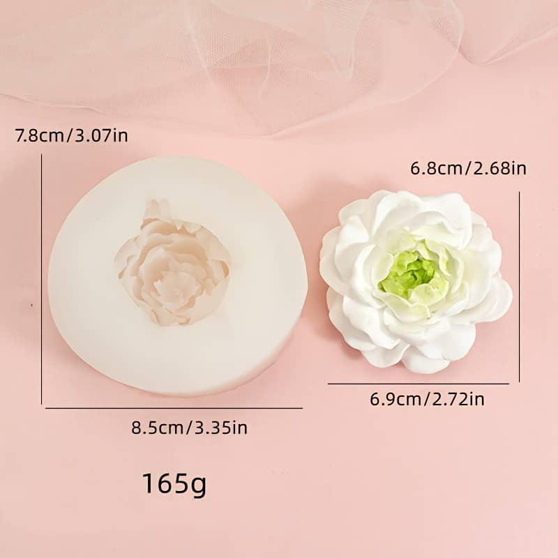 3d Silicone Rose Mold For Aromatherapy Soap, Crystal Resin, And Diy Crafts – Pink And White , Handmade And Home Decor Bakeware Shop Online at Dubai Trades 2