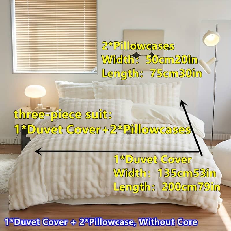 3pcs Duvet Cover Set (1*duvet Cover + 2*pillowcase, Without ), Soft Comfortable Breathable Bedding Set With Zipper Closure, For Bedroom, Bedding Shop Online at Dubai Trades 2