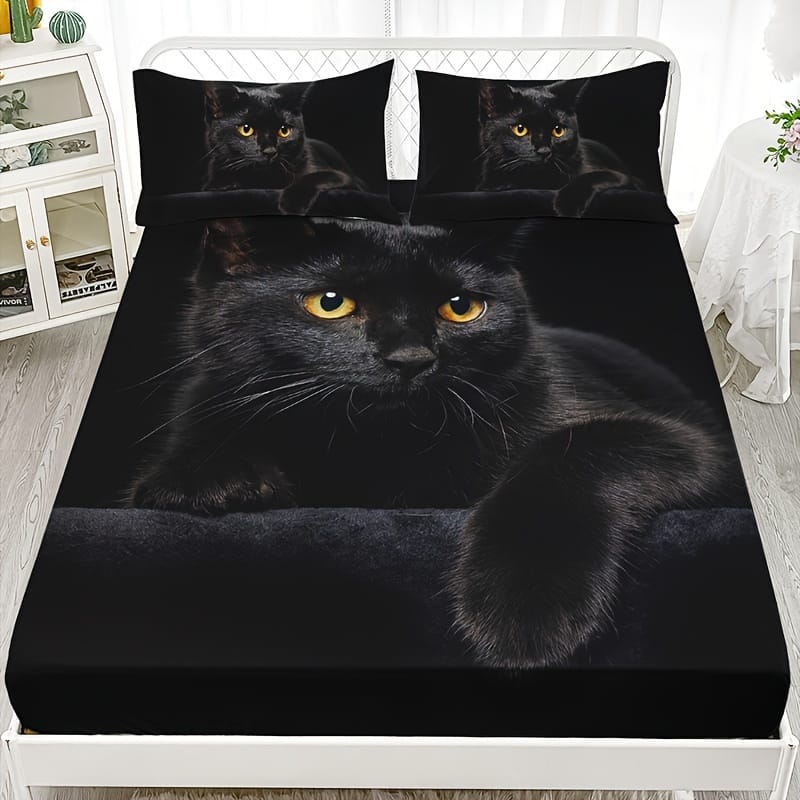 3pcs Sheet Set (1 Sheet + 2 Pillowcase Without Pillow Insert), Hd Bedding Set For Home Dorm For Halloween Bedding Shop Online at Dubai Trades 2