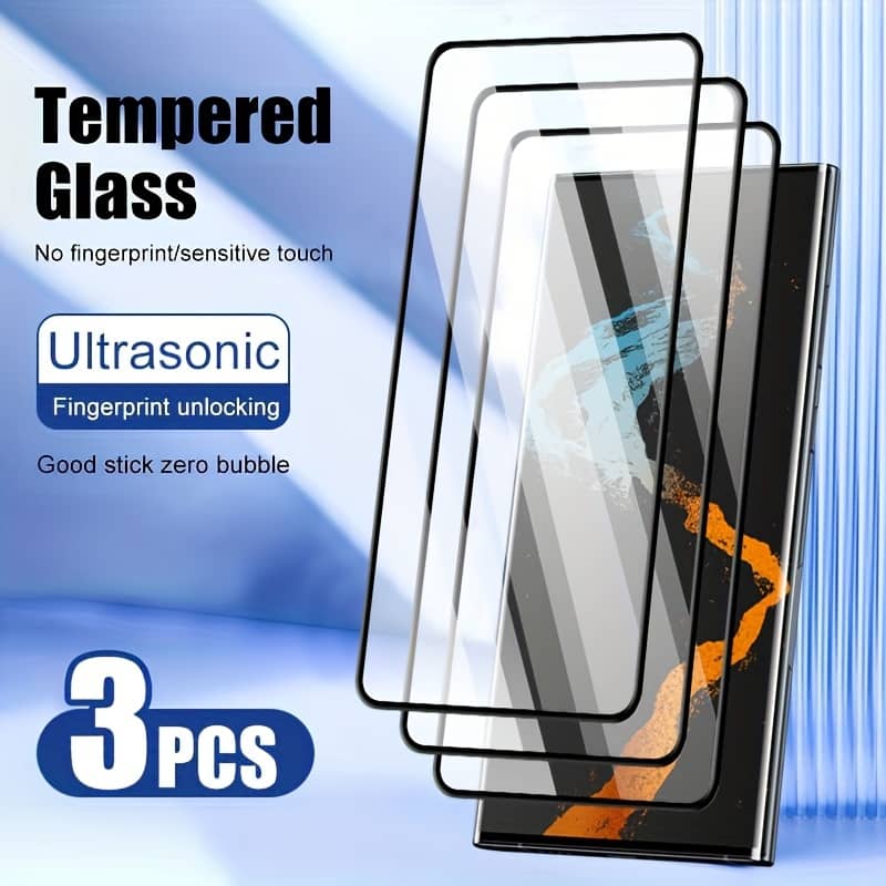 3pcs Tempered Glass For Galaxy S24/s24+/s24 Ultra/s23/s23 Fe/s23+/s22/s22+/s21 Fe/s21/s21+/note 20 Tempered Glass Protective Film Phone Screen Protector Accessories Shop Online at Dubai Trades 2