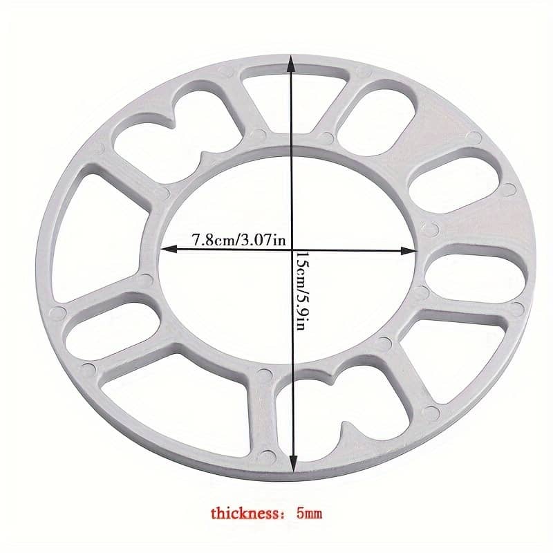 4pcs Universal 3mm 5mm 8mm 10mm Aluminum Car Wheel Spacer Car Modified Widened Wheel Et Adjusting Gasket Tire Accessories 4×100 4×114.3 5×100 Accessories & Parts Shop Online at Dubai Trades 2