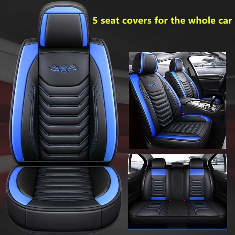 5-seater Car Seat Cover Full Coverage Car Seat Cover Available In Car Seat Cushion Pu Leather Pu Leather Car Seat Protection Cover Car Accessories Automotive Shop Online at Dubai Trades 2