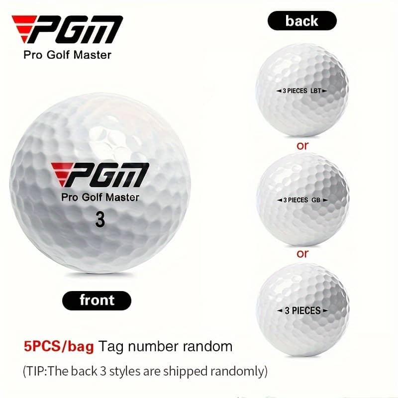 5pcs White Golf Balls Three-layer Game Balls Weight 44g Hardness 80 Q002, Golf Accessories Golf Shop Online at Dubai Trades 2