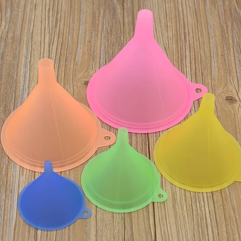 5pcs/set Stackable Transparent Colorful Funnel Multifunctional Color Funnel Funnels Shop Online at Dubai Trades 2