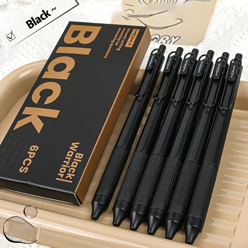 6pcs Of Pens: Smooth Writing, Plastic, 0.5mm Point, Suitable For School And Office Education & Crafts Shop Online at Dubai Trades 2