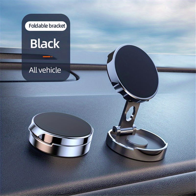 720° Rotating Magnetic Car Phone Holder: Foldable Universal Stand For Iphone 14 & Gps – Air Vent Mount Automotive Shop Online at Dubai Trades 2