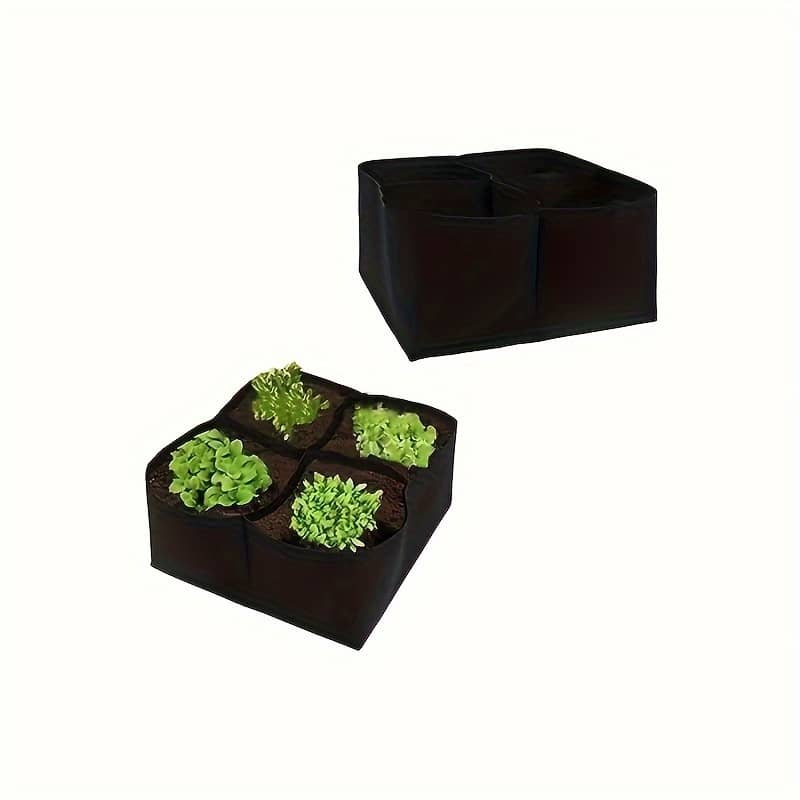 8-pocket Felt Garden Planter – Lightweight, Multi-compartment Seedling Bed For Indoor/outdoor Use, Ideal For Herbs & Lawn Care Gardening & Lawn Care Shop Online at Dubai Trades 2