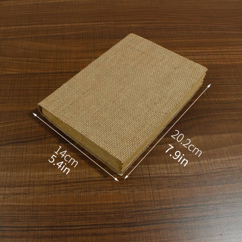 A Vintage Linen-covered Notebook With 144 Pages Of Retro Yellow Paper, Diy Projects, Painting, Stickers, And Various Decorations To Create Your Own Journal. Arts, Crafts & Sewing Shop Online at Dubai Trades 2