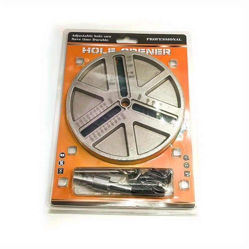 Adjustable Drill Bit, 1.7-5in Diameter, Metal Material, Manual Handheld Hole Cutter For Wood, Plastic, Drywall, Thin Metal, No Electricity Needed Hole Saws Shop Online at Dubai Trades 2