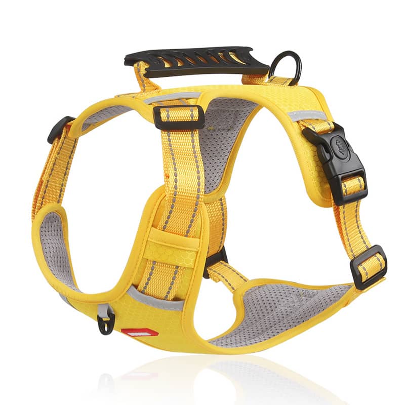 Adjustable No-pull Pet Harness For Dogs And Cats – Soft Padded Harness With Easy Control Handle For Large Breeds – Prevents Choking And Pulling – Comfortable And Secure Fit Basic Leashes Shop Online at Dubai Trades 2