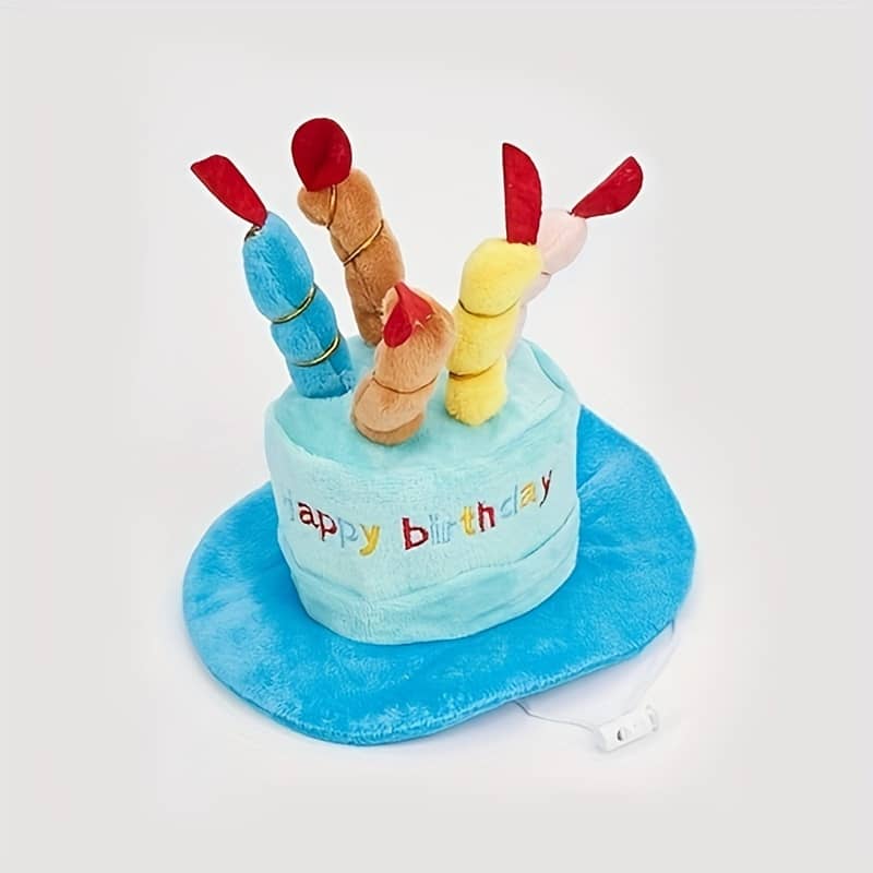 Adorable “” Hat Toy – Soft Polyester, Easy Pullover Design With Candle Accents For Small/medium , Dog Birthday Party Supplies Apparel & Accessories Shop Online at Dubai Trades 2