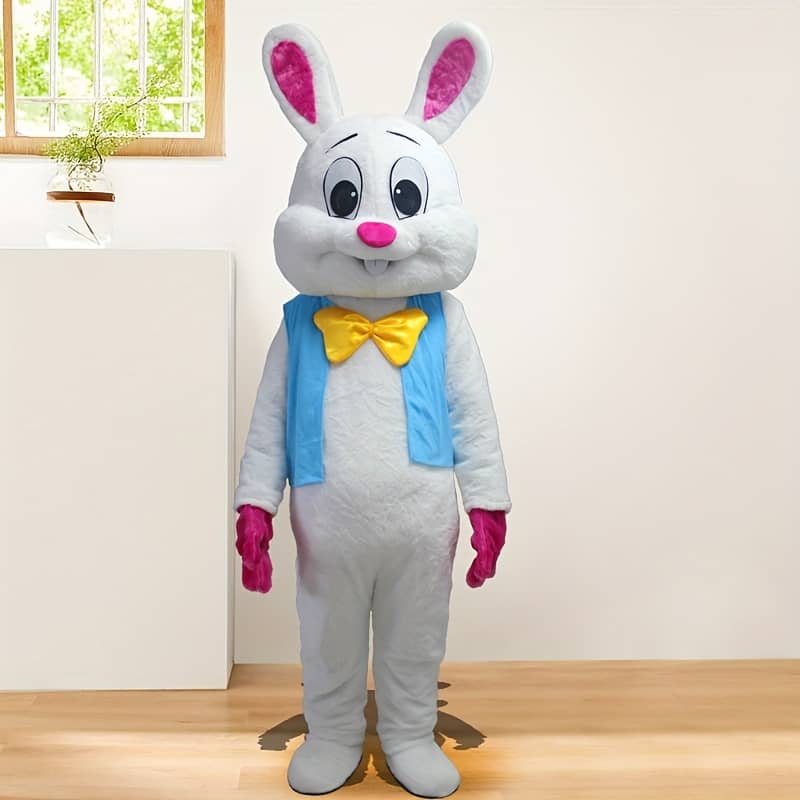 Adult Easter Bunny Mascot Costume For Walking, Disguise, Cartoon Animal Rabbit Outfit For Festival Parties And Store Promotions. Clothing, Shoes & Jewelry Shop Online at Dubai Trades 2