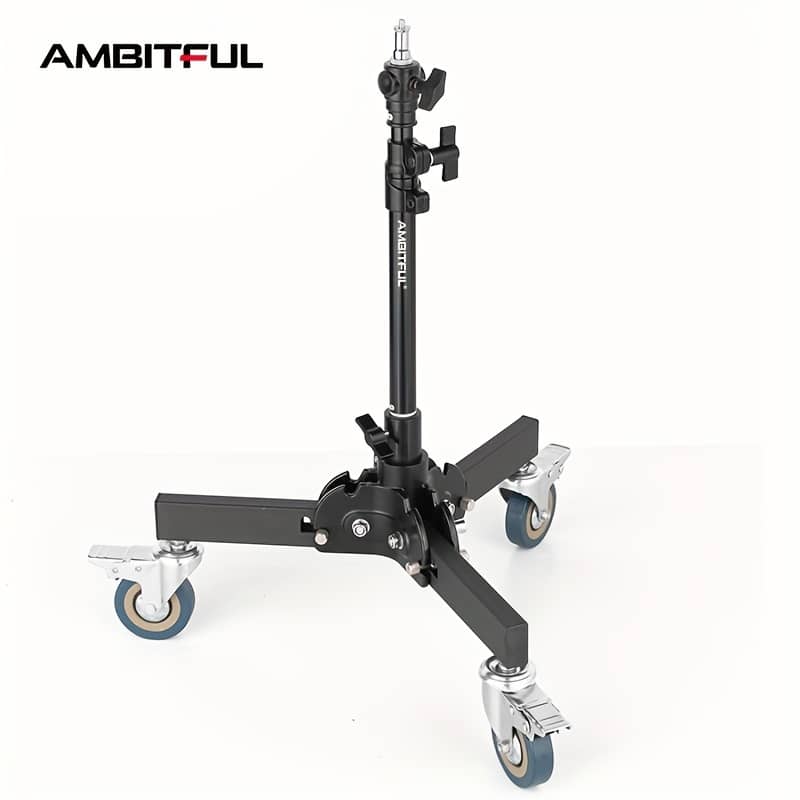 Ambitful Professional Stainless Steel Folding Light Stand With Wheels, 24×31.8in – & Portable For Studio Flash Led Lights eBook Readers & Accessories Shop Online at Dubai Trades 2
