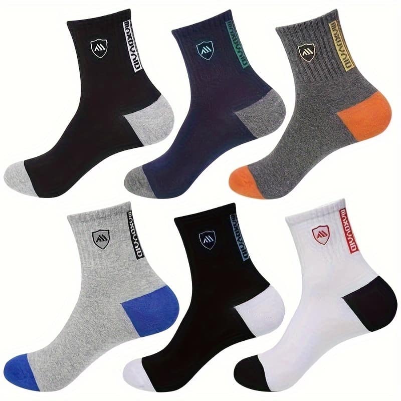 Business Solid Color Socks For Men, Mid-calf Length, Suitable For Spring, Autumn, And Winter, Available In Sizes 5, 10, 15, 20, 25, 30, 35, And 40. Clothing Shop Online at Dubai Trades 2