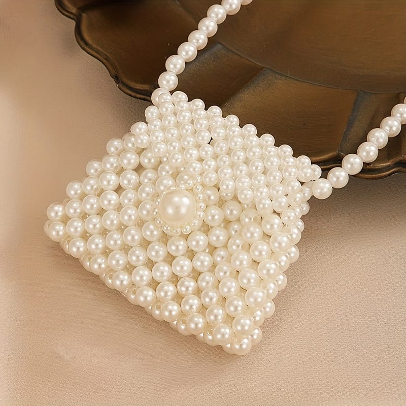 Chic Handmade Pearl Crossbody Bag For Girls – & Fashionable, Vacations & Stage Shows, Lightweight With Clasp Closure Clothing, Shoes & Jewelry Shop Online at Dubai Trades 2