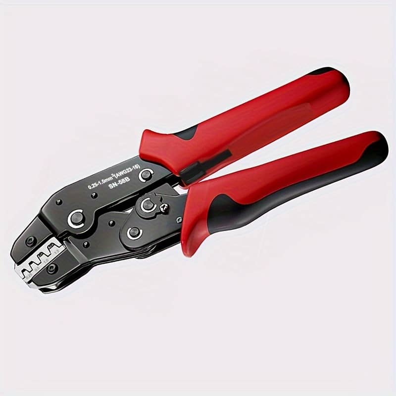 Clamplus Professional Ratchet Wire Crimping Pliers For Jst, Dupont Terminals, Spring, Sata Pin Crimping, Carbon Steel Handle, Awg 23-16/0.25-1.5mm² Manual Crimper Tool Electrical Shop Online at Dubai Trades 2