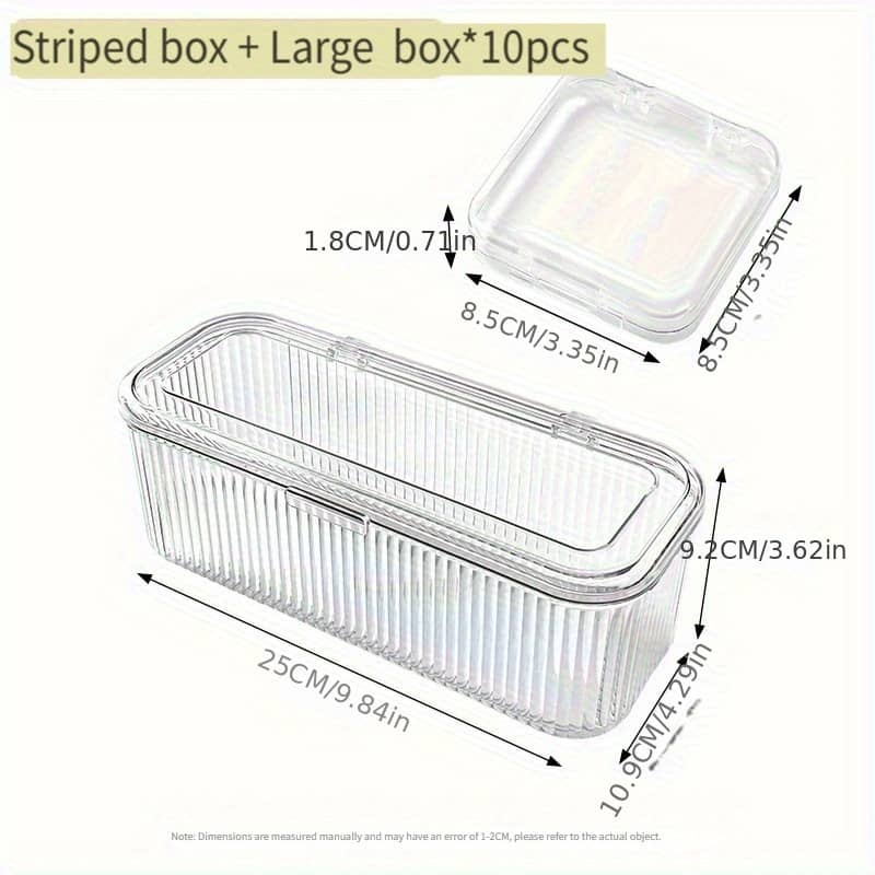 Clear Plastic Jewelry Organizer Set: Hand Strands, Bracelets, And Necklaces – With Lid And Drawer For Safe Storage,diy Crafts,beading Storage,beading&jewelry Making Arts, Crafts & Sewing Shop Online at Dubai Trades 2