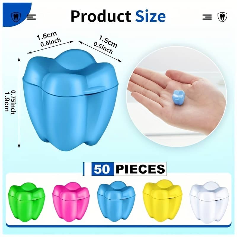 Colorful Tooth Saver Containers For – 50//150pcs, Plastic Tooth Holders For Boys And Girls, Ideal For Keepsakes, Goodie Bags, Party Favors, Dentist Office Rewards Event & Party Supplies Shop Online at Dubai Trades 2