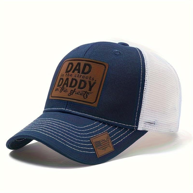 Cool Hippie Trendy Curved Brim Baseball Cap, Dad Label Breathable Mesh Trucker Hat, Snapback Hat For Casual Leisure Outdoor Sports Accessories Shop Online at Dubai Trades 2