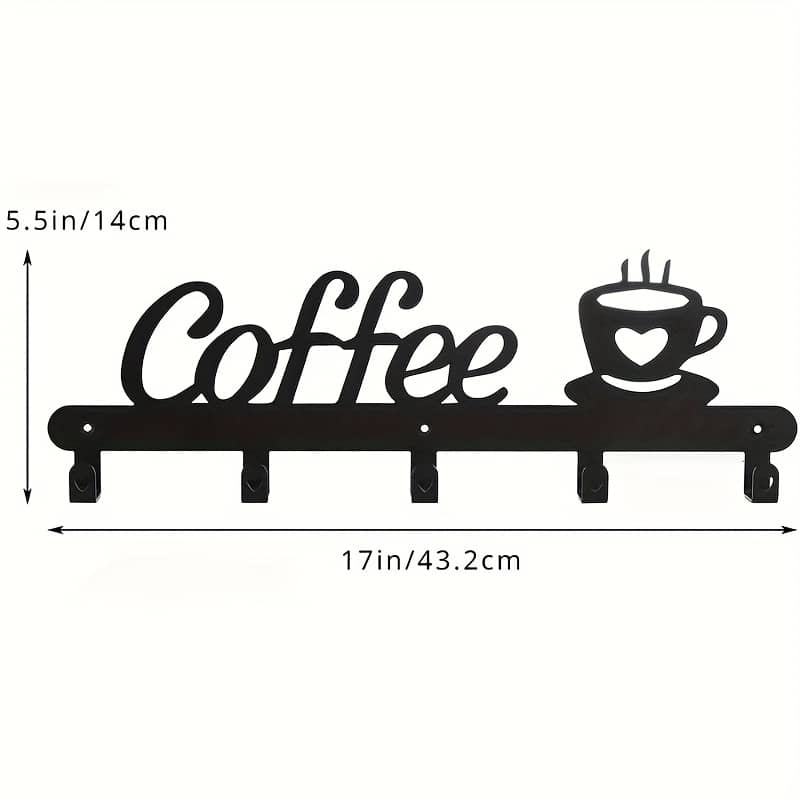 Cup Rack Wall Hooks, Stylish And Practical, With Coat Hooks Hanger, For Kitchen Or Entryway Home & Kitchen Shop Online at Dubai Trades 2