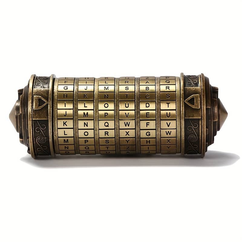 Da Code Alphabet Lock Box – Metal Cylinder With Combination Password For Birthday & Valentine’s Gifts, Storage, Letter Diversion Safes Shop Online at Dubai Trades 2