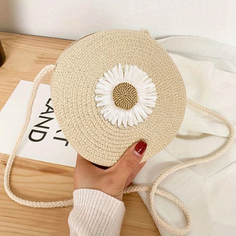 Decor Beach Bag, Woven Crossbody Bag, Women’s Purse & Handbag For Travel & (6.3″x6.3″x2.6″) Clothing, Shoes & Jewelry Shop Online at Dubai Trades 2