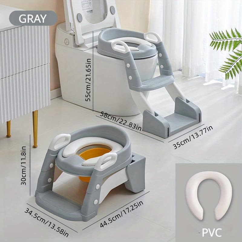 Easy-clean Folding Potty Training Seat With Step Stool Ladder – Comfortable, Non-slip Mat For Safe & Baby Products Shop Online at Dubai Trades 2