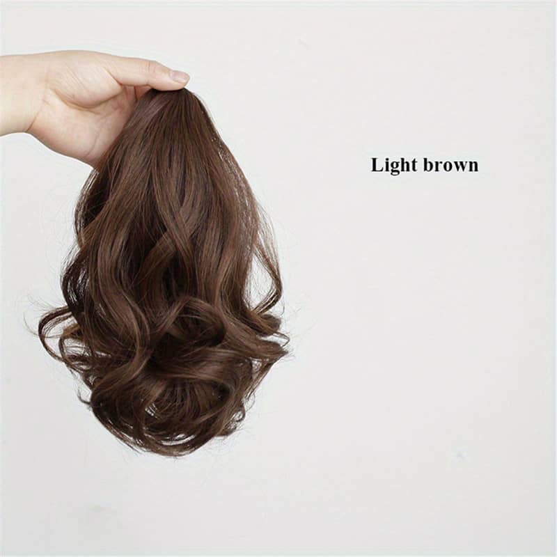 Elegant Women’s Ponytail With Ribbon, Curly Hair Extensions, Pear Flower , Wavy Ponytail, Synthetic Hairpiece For Halloween Christmas Beauty & Personal Care Shop Online at Dubai Trades 2