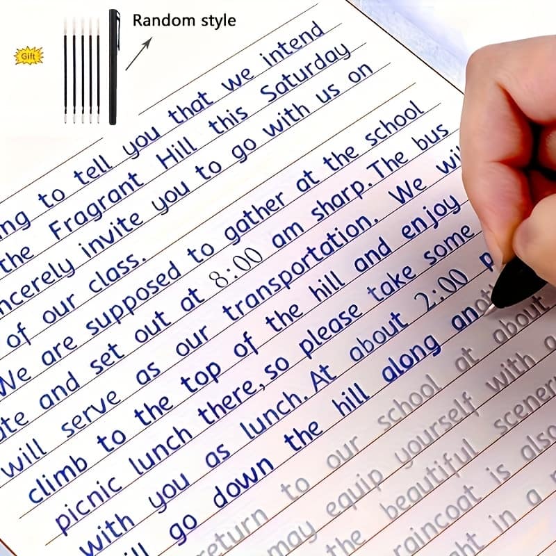 English 3d Practice Copybook Handwriting Practice Calligraphy Book English Alphabet Word Reusable Books Full Score Composition Education & Crafts Shop Online at Dubai Trades 2