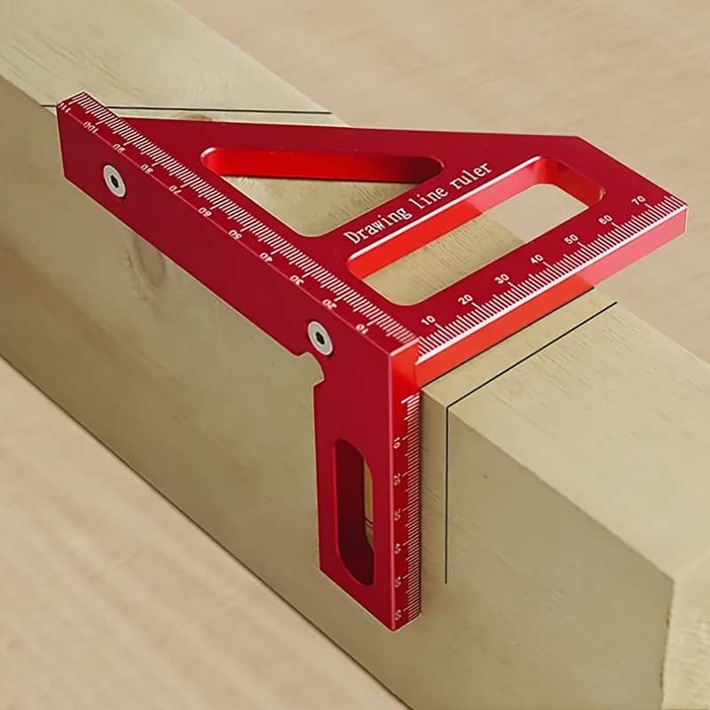 Ergonomic 3d Multi-angle Measuring Ruler – Woodworking Square With Tip For Precise 45/90 Degree Lines & Miter Layouts, Metal Construction Linear Measurement Shop Online at Dubai Trades 2