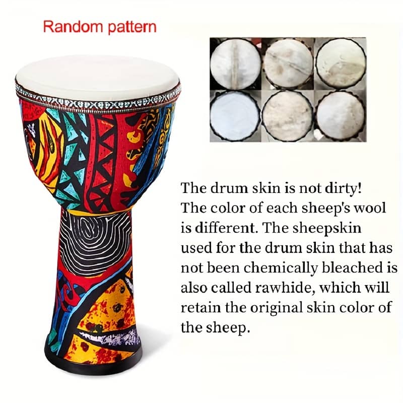 Ff Bonfires 8-inch Traditional – Goatskin Hand Drum For Beginners, Percussion Instrument Djembes Shop Online at Dubai Trades 2