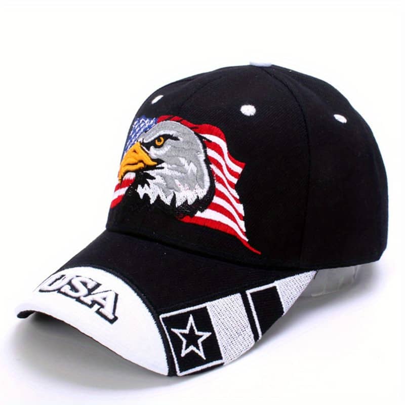 Flag Usa Eagle Baseball Cap Embroidery Casual Breathable Sports Hat Outdoor Sunscreen Dad Hats For Women Men Accessories Shop Online at Dubai Trades 2