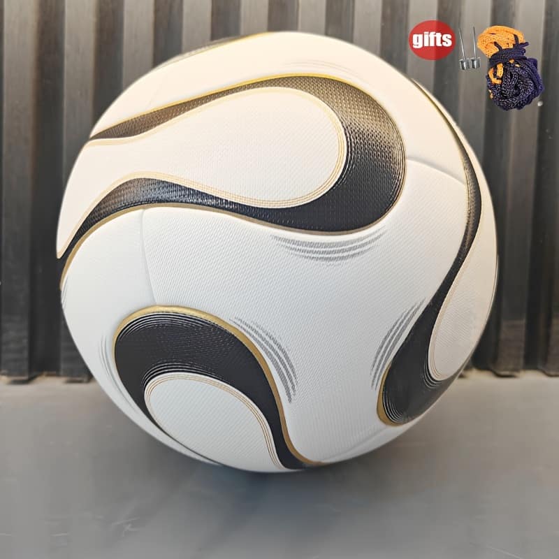 High-quality Leather Size 5 Soccer Ball – Black & White, Explosion-proof, High Elasticity, Wear-resistant, Seamless Hot Adhesive Football For Adult Competition & Training Balls Shop Online at Dubai Trades 2