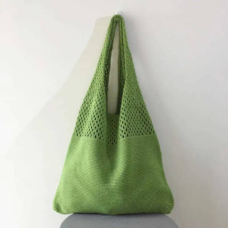 Hollow Crochet Bag, Large Capacity Shopping Bag, Women’s Woven Shoulder Bag Clothing, Shoes & Jewelry Shop Online at Dubai Trades 2