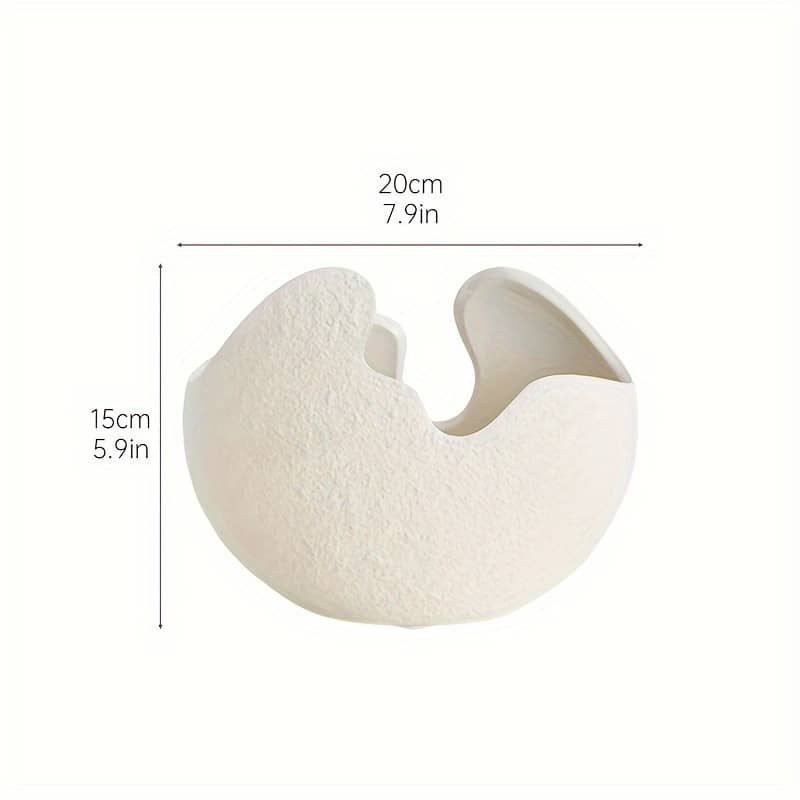 Ins Nordic Creative Ceramic Vase For Dried Flowers, Living Room, Dining Table, Home, Modern Simple White Flower Vase Decorative Ornaments Home & Kitchen Shop Online at Dubai Trades 2