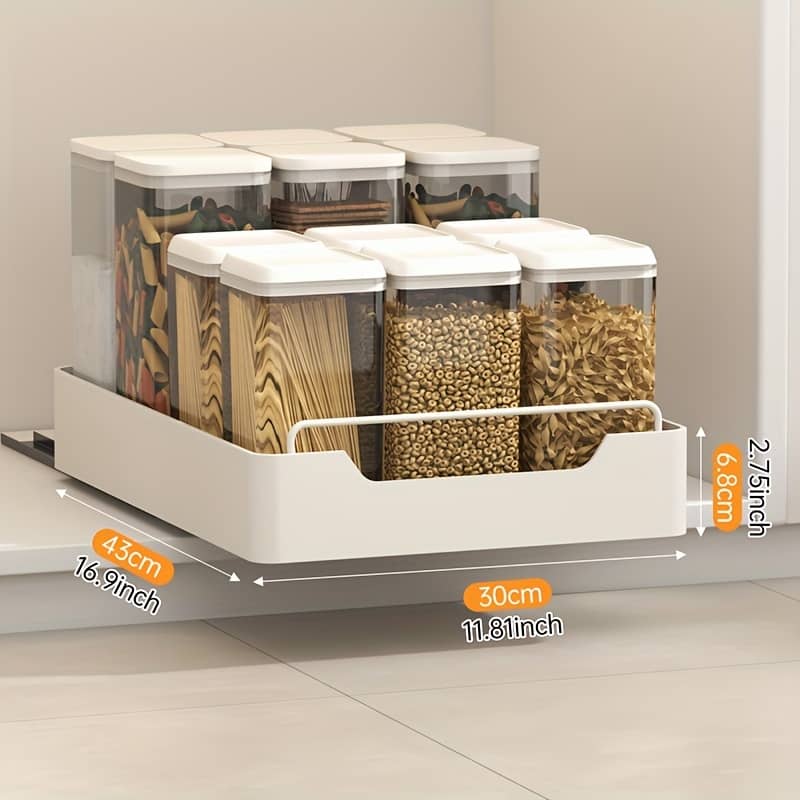 Large Capacity Pull-out Organizer, Single Layer Slide-out Drawer Storage Holder For Kitchen And Bathroom, Multifunctional Home Organizer Accessories, Shelves Cabinet & Drawer Organization Shop Online at Dubai Trades 2