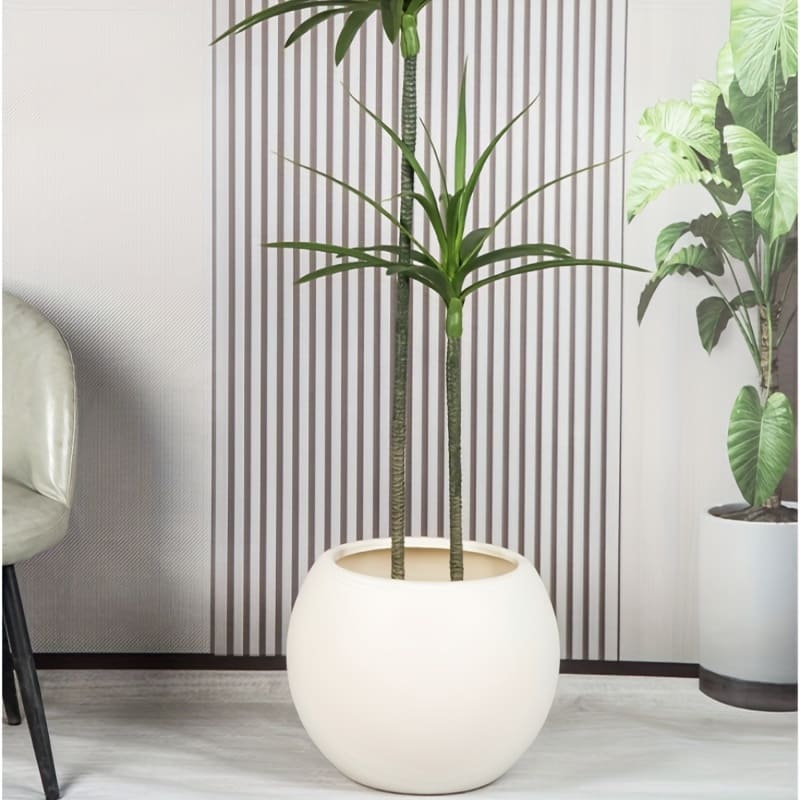 Large, Round, Plastic Planter For Indoor/outdoor Use – Lightweight, Durable, And Stylish Gardening & Lawn Care Shop Online at Dubai Trades 2