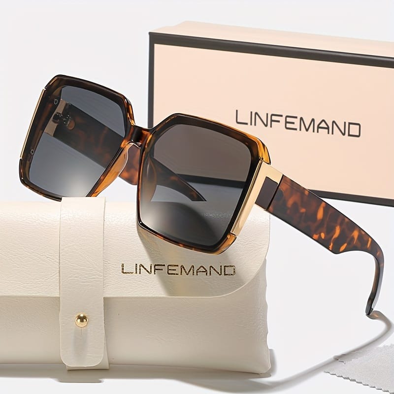 Linfemand Fashion Large Frame Decoration Glasses For Women Elegant Glasses Set Party Holiday Gift Accessories Shop Online at Dubai Trades 2