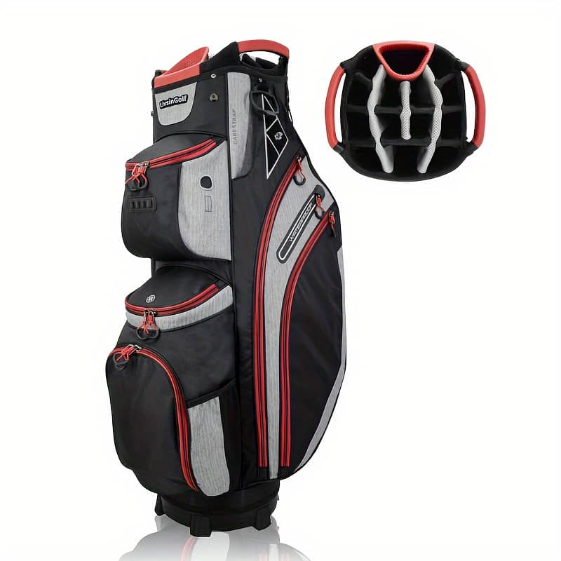 Livsingolf 14 Way Golf Cart Bag For Push Bag Classy Design Full Length With Cooler, Hat Cover, Putter Well Cart Bags Shop Online at Dubai Trades 2