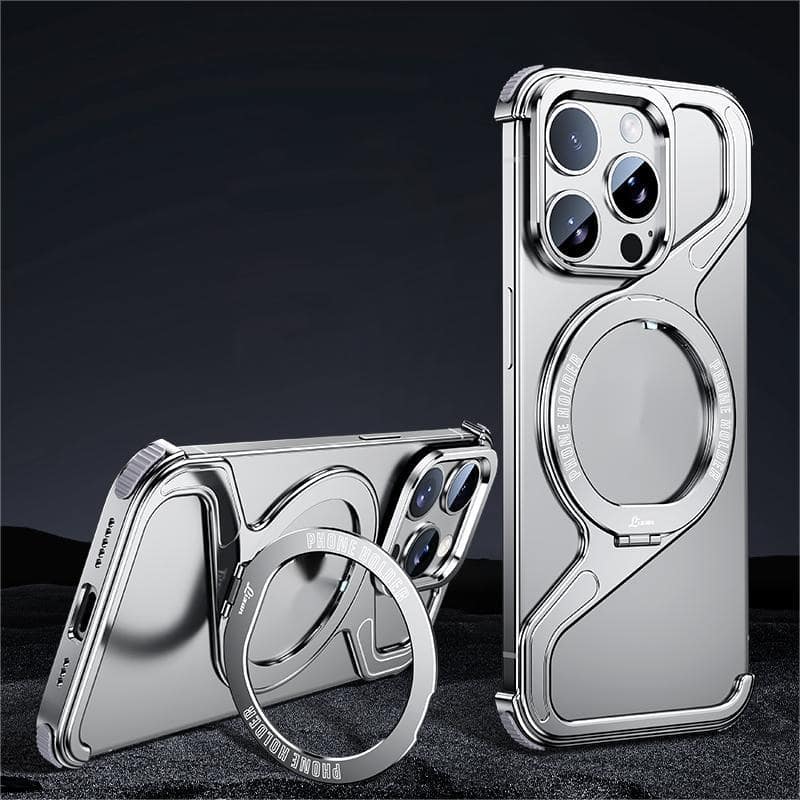 Luxurious Border Design Z Bracket Phone Case For Phone 15 Pro Promax Basic Cases Shop Online at Dubai Trades 2