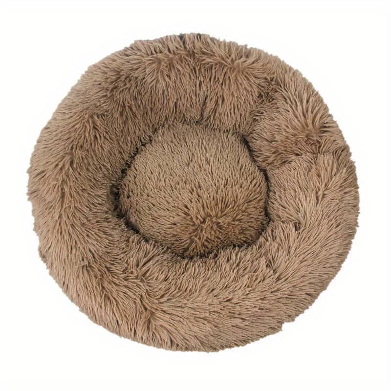 Luxurious Plush Donut Cuddler Pet Bed For Small To Medium Dogs And Cats – Super Soft, Washable, Round With Non-slip Bottom, Ideal For Winter Beds & Furniture Shop Online at Dubai Trades 2