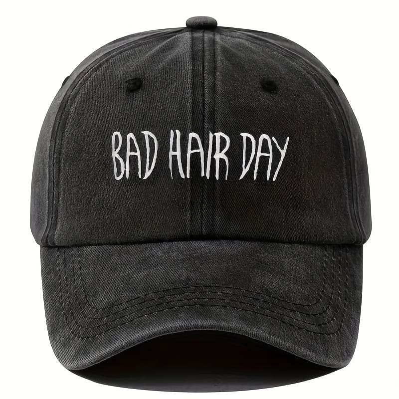 Men’ Washed Baseball Cap With Hip-hop Style, Featuring Embroidered Letters, Outdoor Fishing, Curved Brim, Dad Trucker Hat, High-quality Adjustable Cap. Accessories Shop Online at Dubai Trades 2