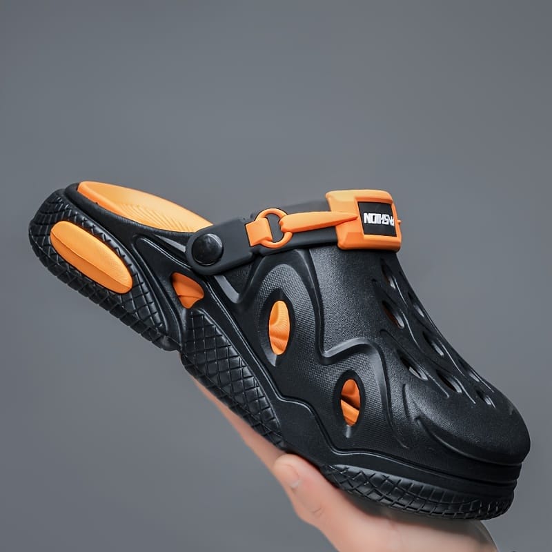 Men’s Block Hollow Out Clogs, Comfy Non Slip Durable Soft Sole Eva Slippers For Summer Outdoor Activities Clothing, Shoes & Jewelry Shop Online at Dubai Trades 2
