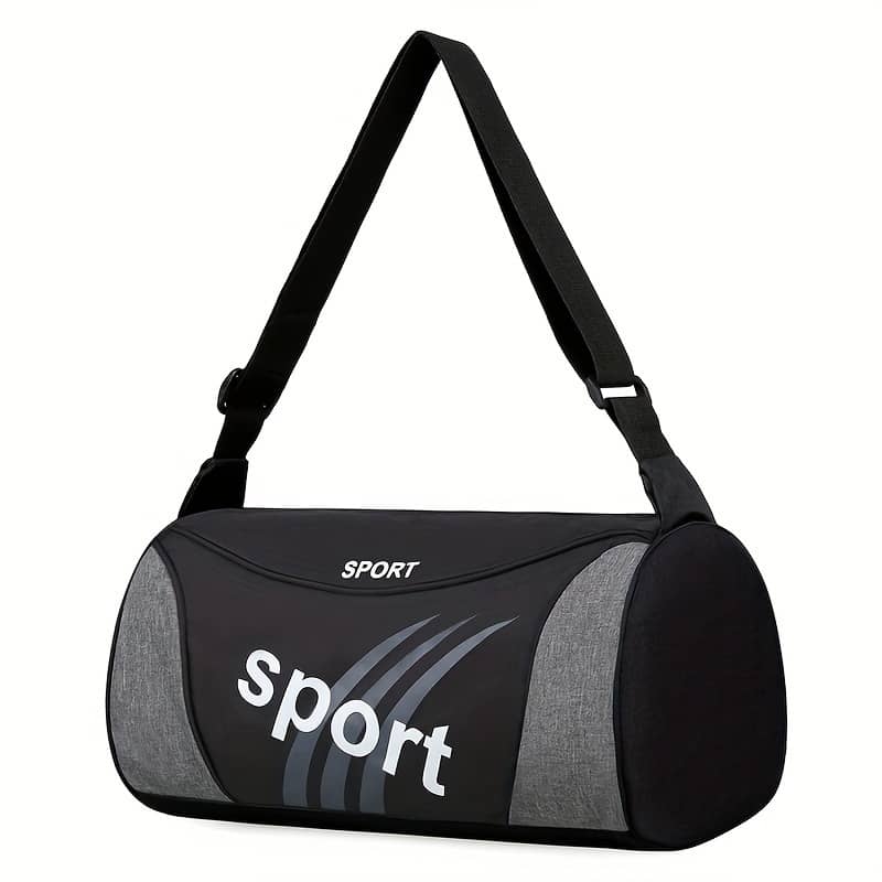 Men’s Nylon Travel Duffel Bag With Letter Print – Sporty Black And Gray Crossbody Shoulder Bag For Gym, , And Storage, Sports Accessory Bag|sporty Duffel Bag| Bag, Crossbody Bag Clothing, Shoes & Jewelry Shop Online at Dubai Trades 2