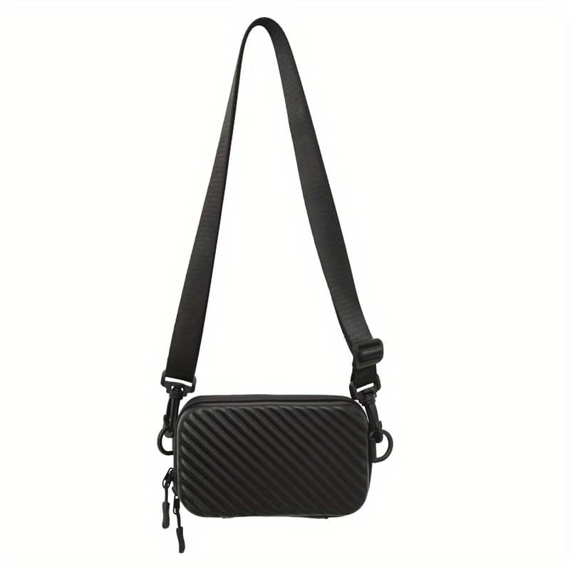 Men’s Solid Color Box Shaped Crossbody Bag, Minimalist Square Bag With Adjustable Shoulder Strap Clothing, Shoes & Jewelry Shop Online at Dubai Trades 2